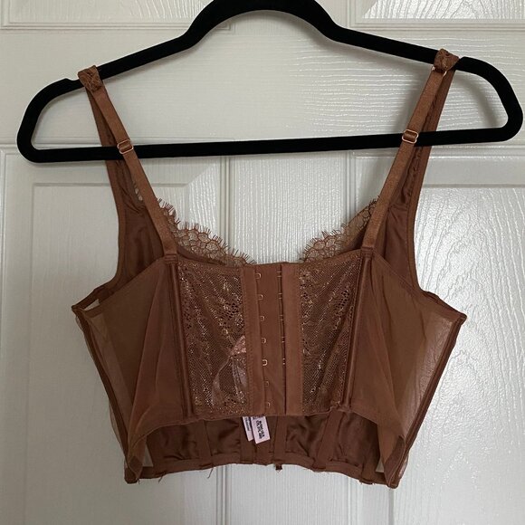 victoria's secret brown lace corset top - Picture 4 of 5